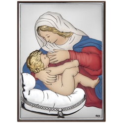 Obrazek Srebrny Matka Boska Karmiąca DS50C
