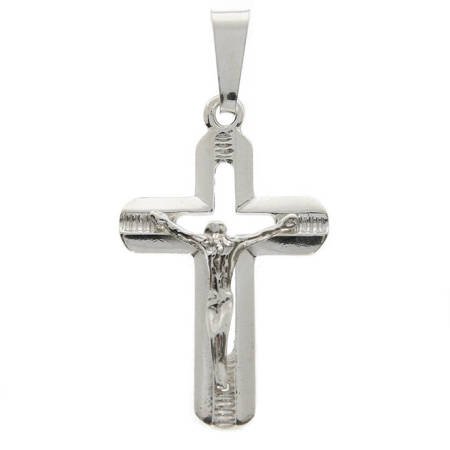 Krzyżyk srebrny z wizerunkiem Jezusa 3,3 cm MO031