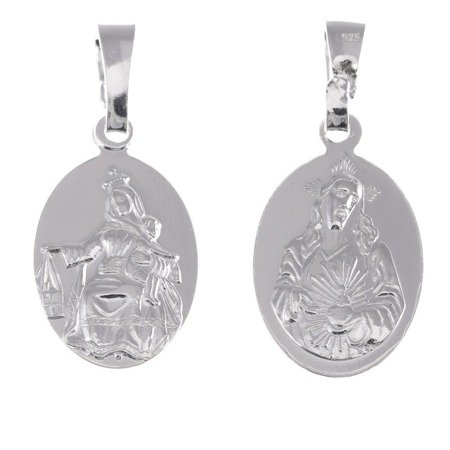 Medalik srebrny - Matki Bożej Szkaplerznej Szkaplerz M021